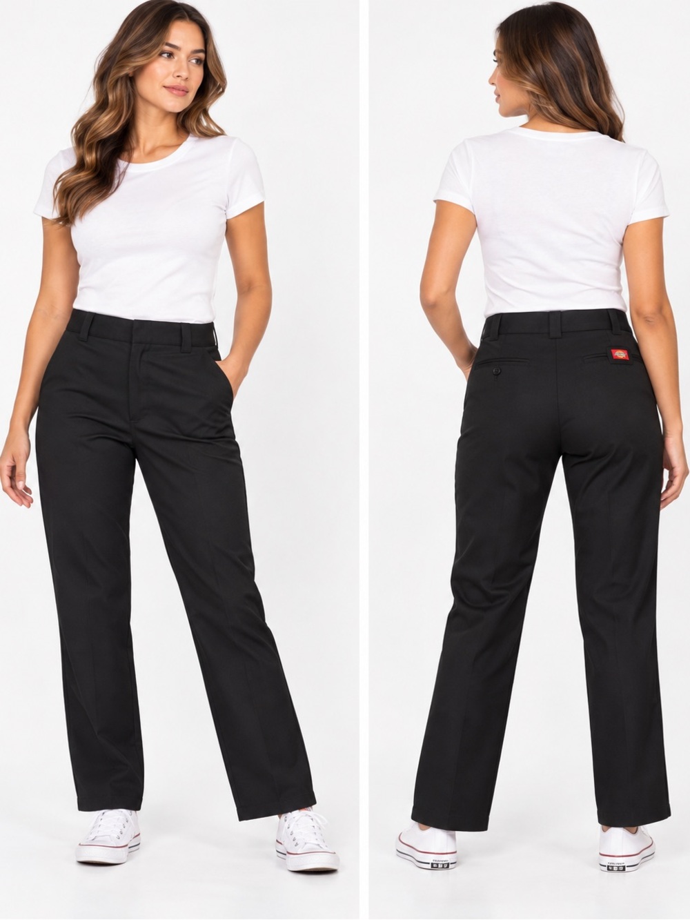 Dickies Women’s Black Stretch Work Pants Trousers Size 18 Short NWT